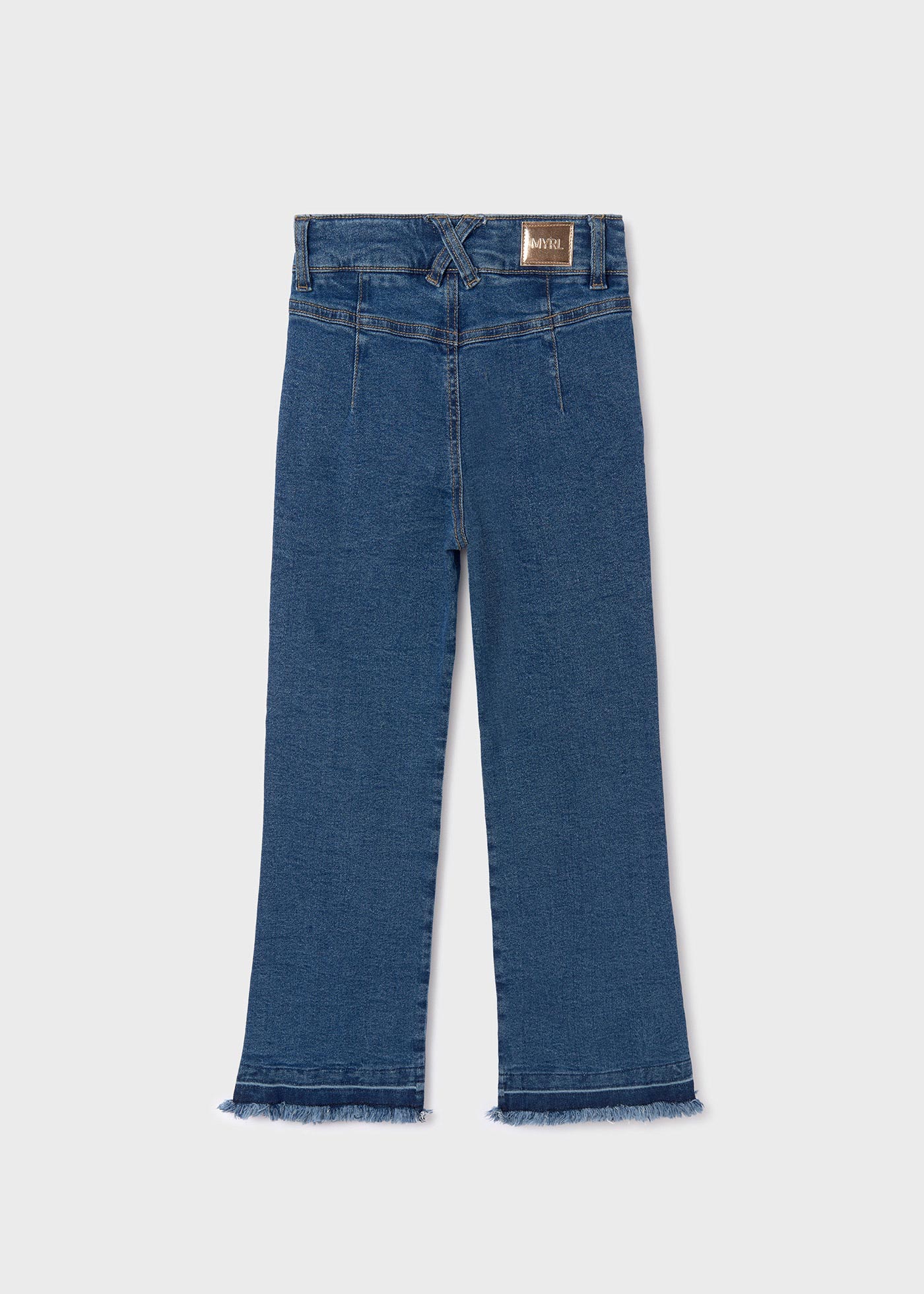 Calça jeans de cintura alta Better Cotton para meninas, denim médio