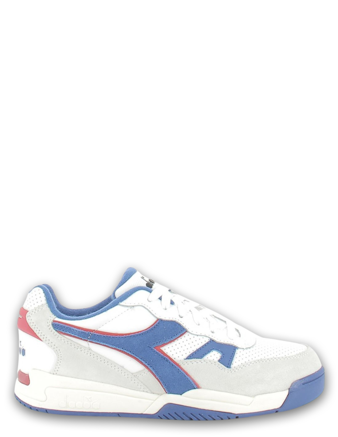 diadora Baskets de ville homme winner sl cuir blanc/bleu/gris