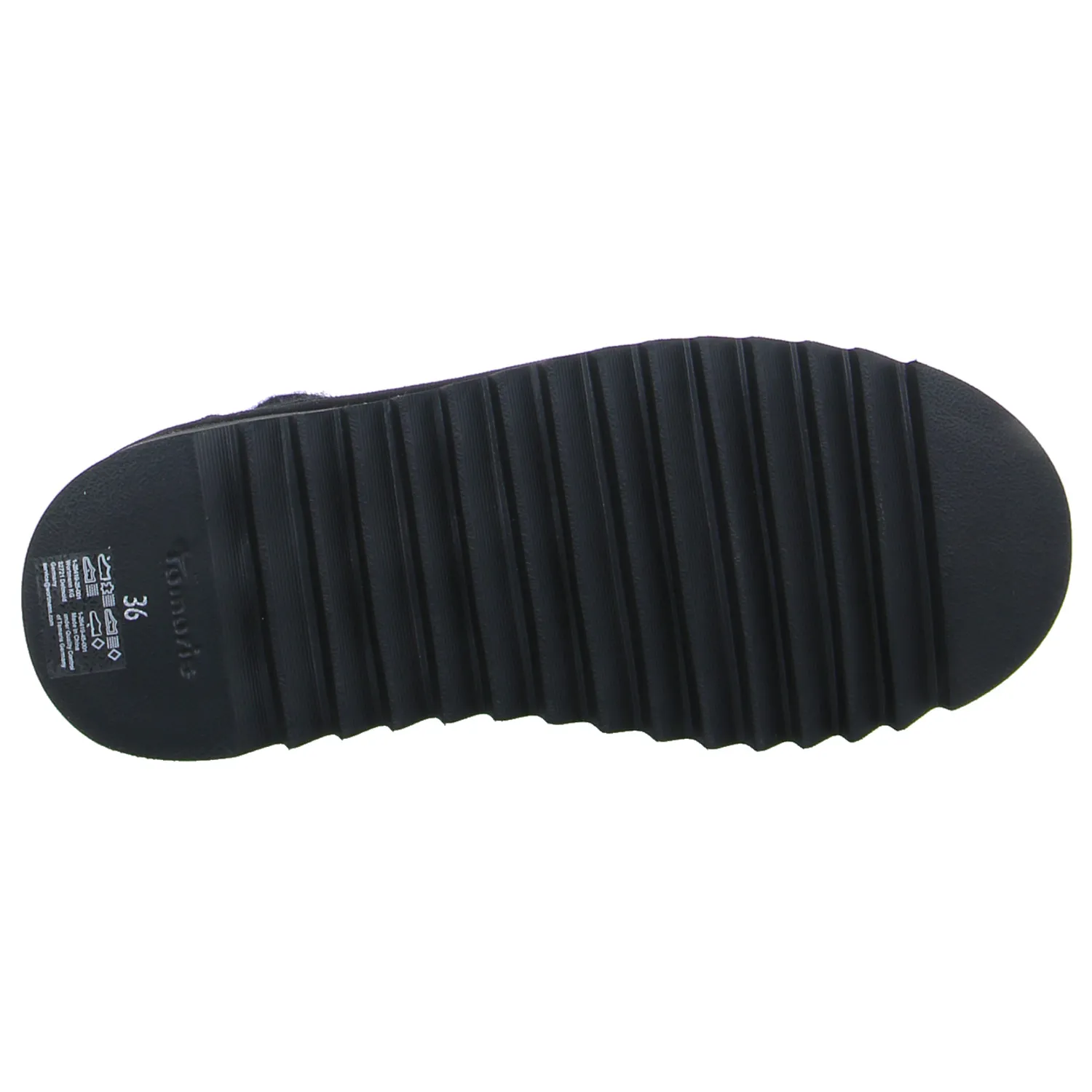 TAMARIS Boot Schwarz Leder