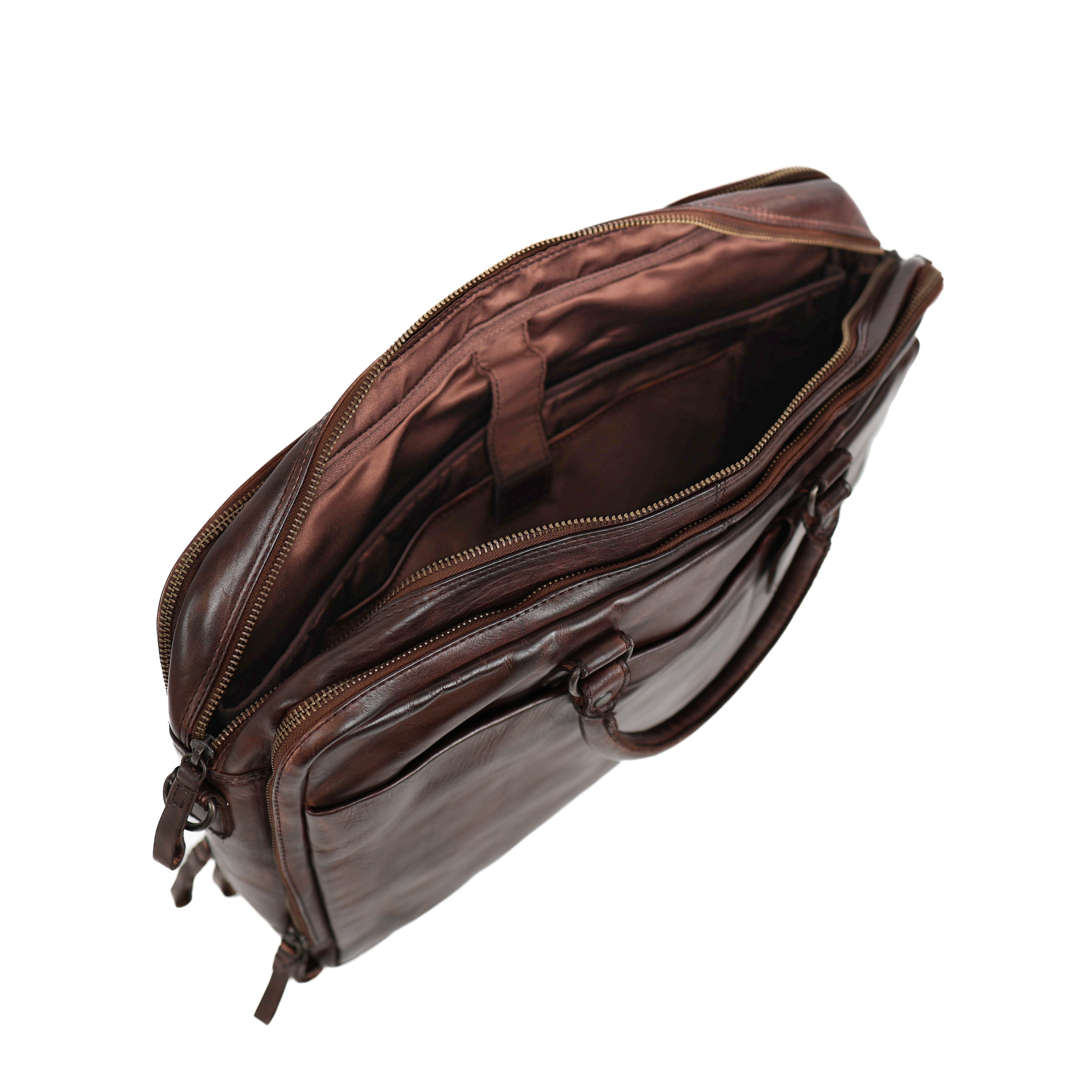 Laptoptas 'Silke' donkerbruin Brown
