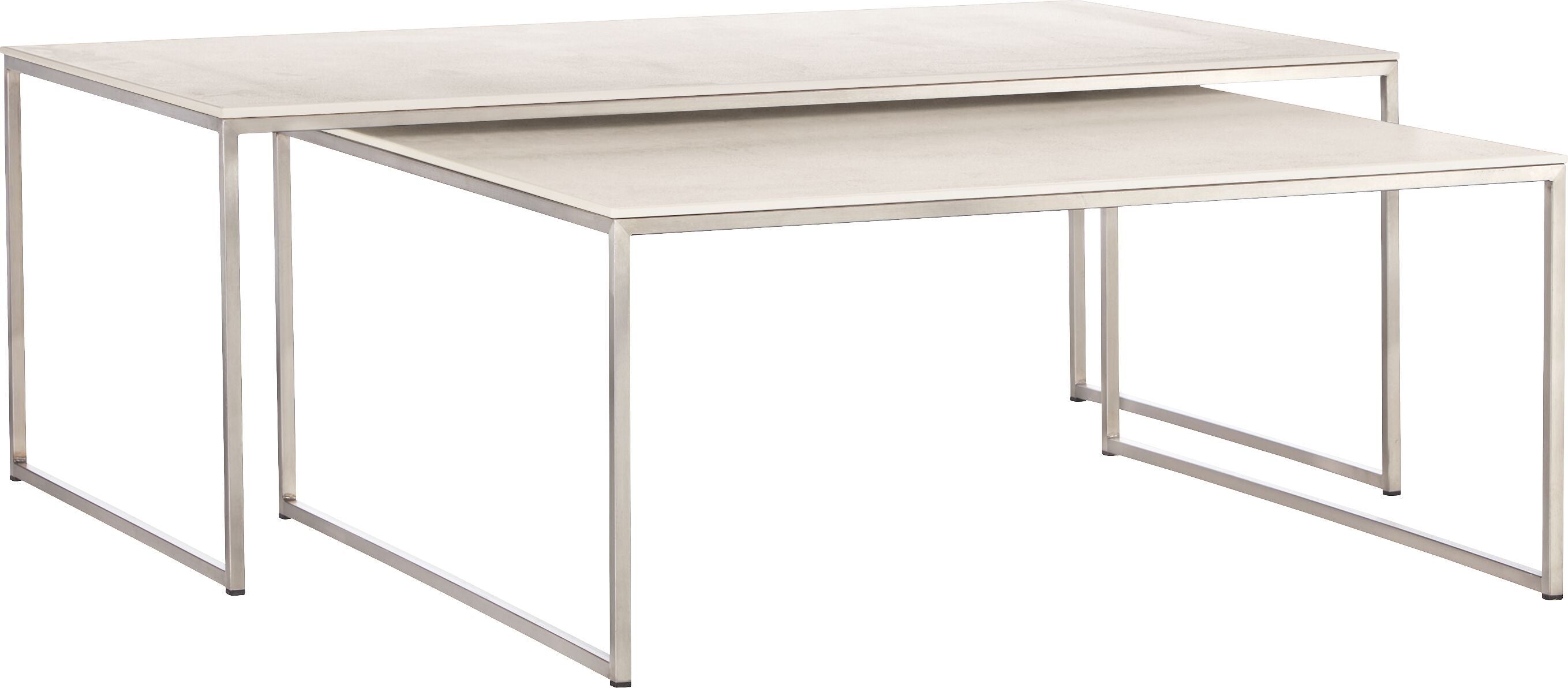 AVEA Salontisch - Lunar / Edelstahl / B: 90.0 cm x T: 90.0 cm x H: 39.8 cm