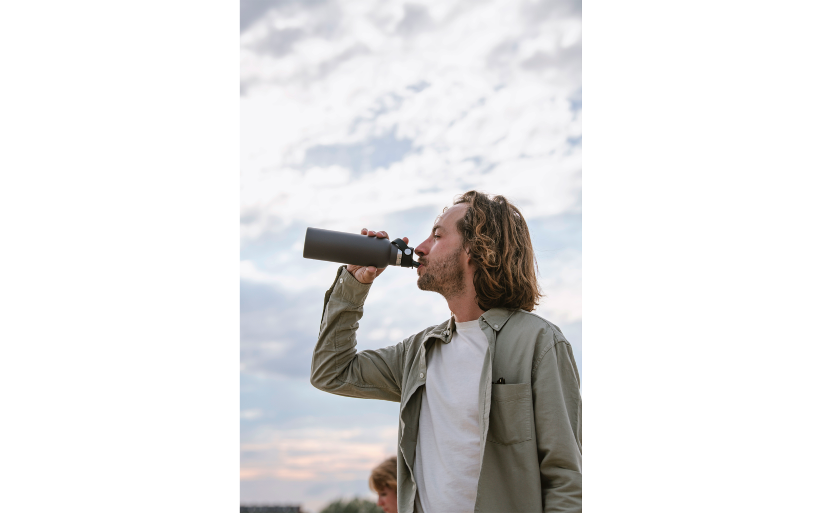 Rebel Outdoor Isolierflasche aus Edelstahl 600 ml schwarz
