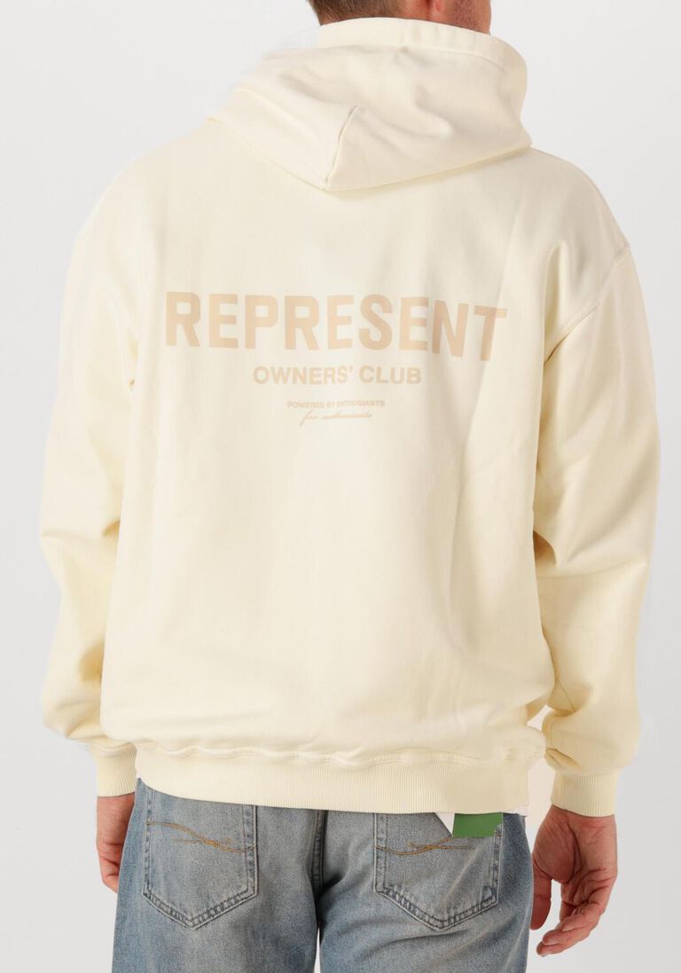 creme represent sweater owners club hoodie