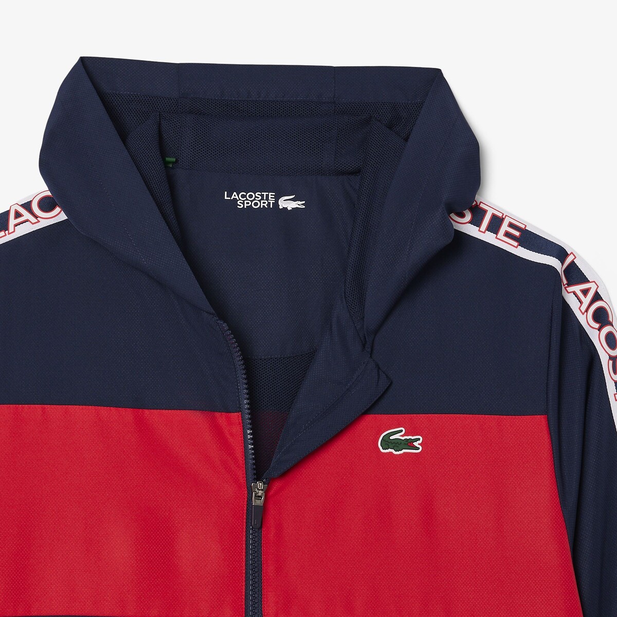 Jaqueta esportiva LACOSTE com faixa larga com a inscrição Lacoste