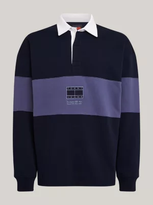 Camisa de rugby tonalmente texturizada