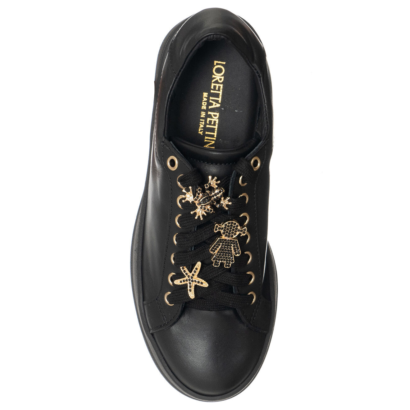 Loretta Pettinari Sneakers en Cuir Ursa noires