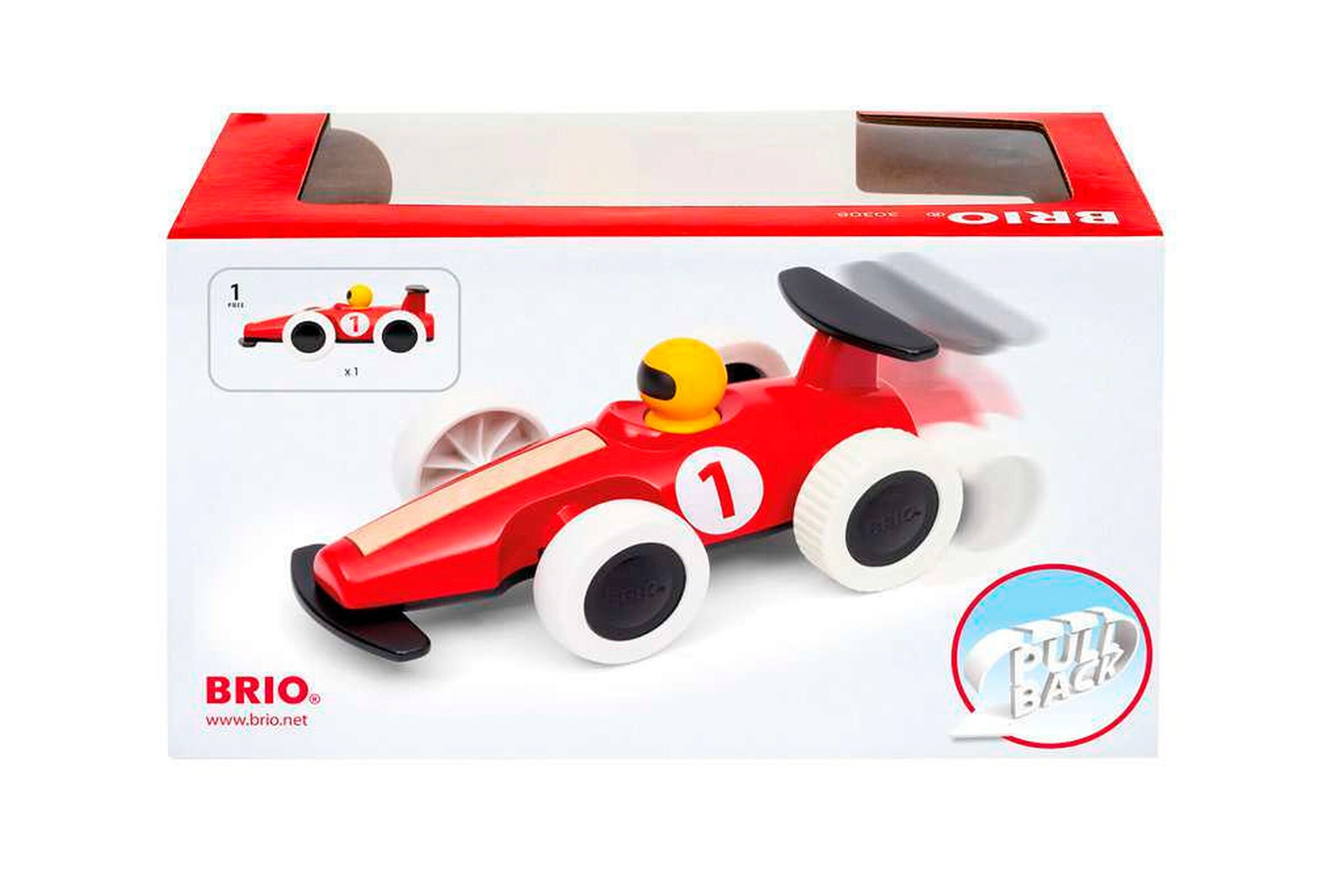 BRIO Großer Rennwagen mit Rückziehmotor