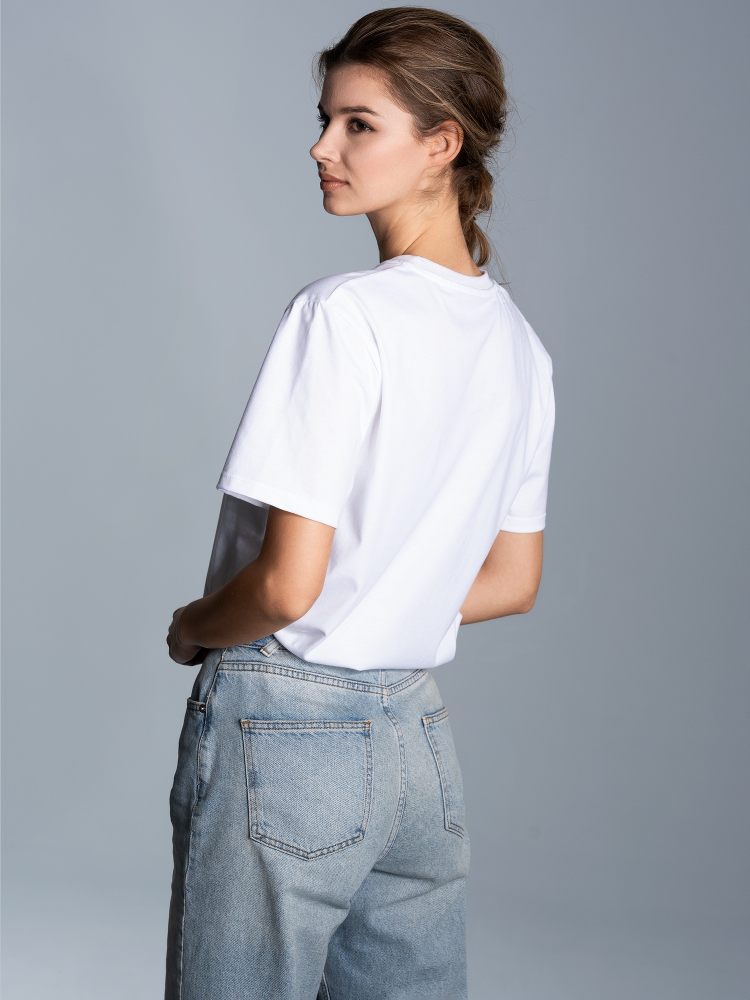 T-Shirt aus 100% Biobaumwolle Weiss-C2C