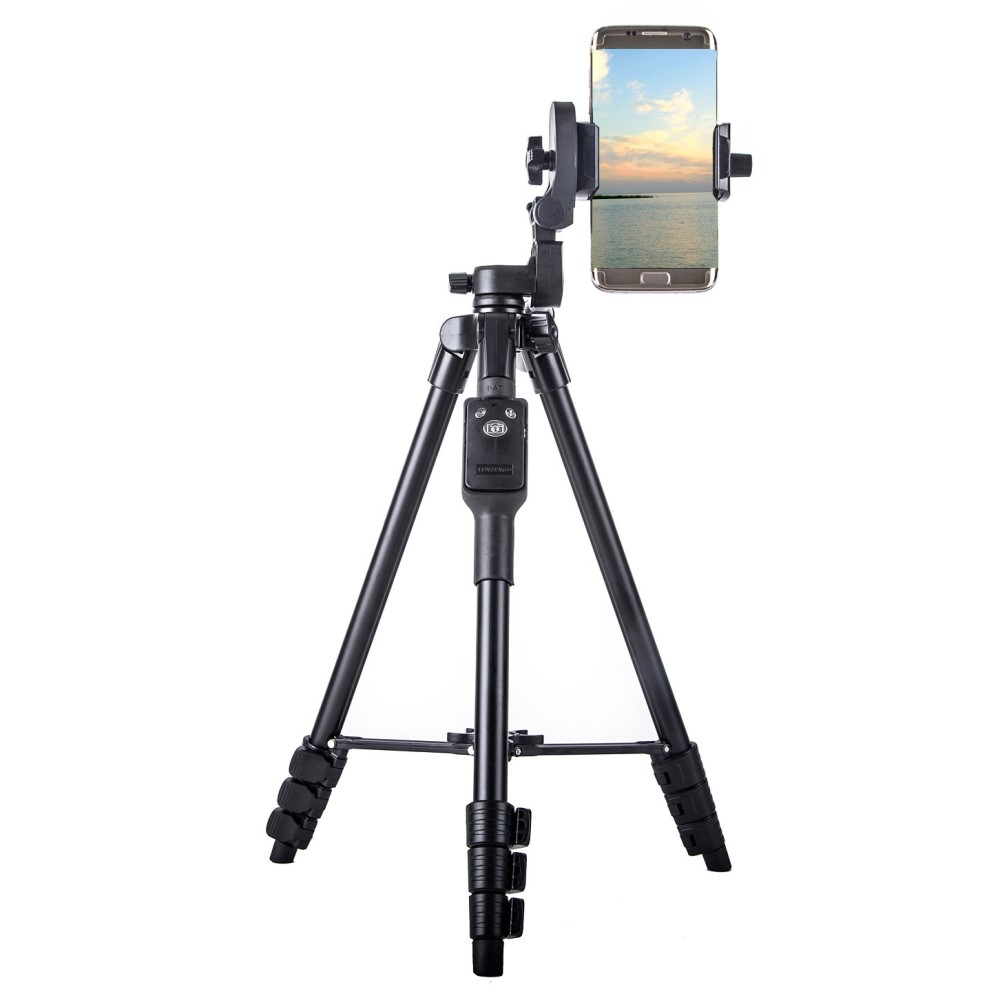 (136cm) Foto / Video Tripod Dreibein Stativ Halterung mit Fernauslöser für Smartphone / DSLR Kamera / GoPro   1/4