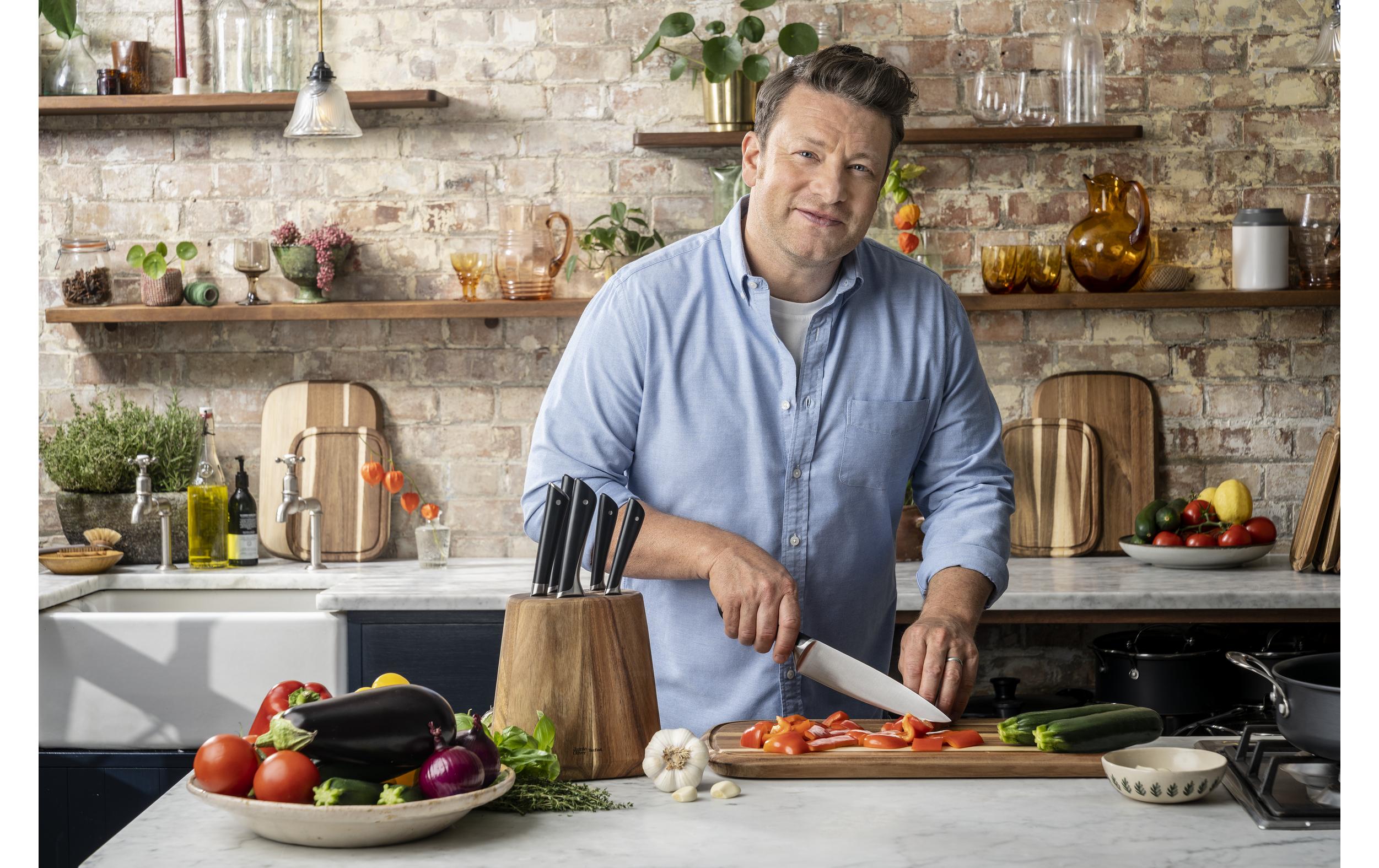 Schälmesser Jamie Oliver 7 cm, SchwarzSchälmesser mit geschwungener Klinge