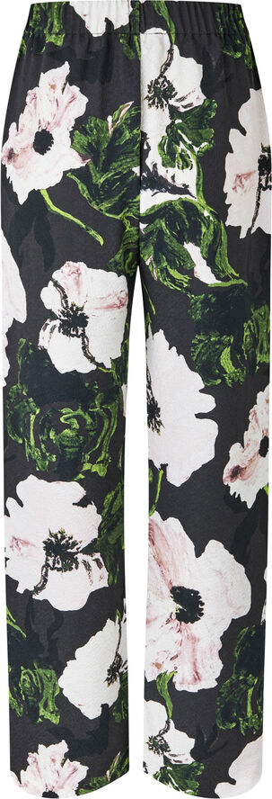 Stine Goya Elasticated Long Pants, 2259 Structure Stretch Umber windflower