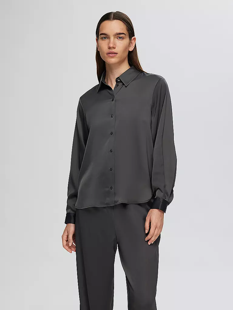 SELECTED FEMME Bluse  SLFLENA-FRANZISKA grau