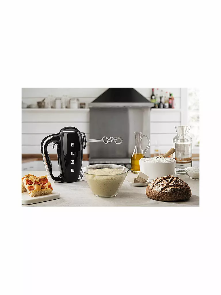SMEG Handmixer 50s Retro Style Schwarz HMR01BLEU schwarz