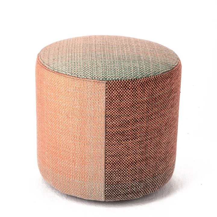 nanimarquina - Shade 3A Outdoor-Pouf, small, Ø 40 X 39 cm, bunt
