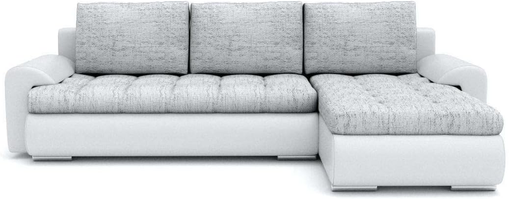 Ecksofa Tokio VI mit Schlaffunktion! Best Ecksofa! Wohnlandschaft mit Bettkasten! (Lawa 9+ Soft 17 Rechts)