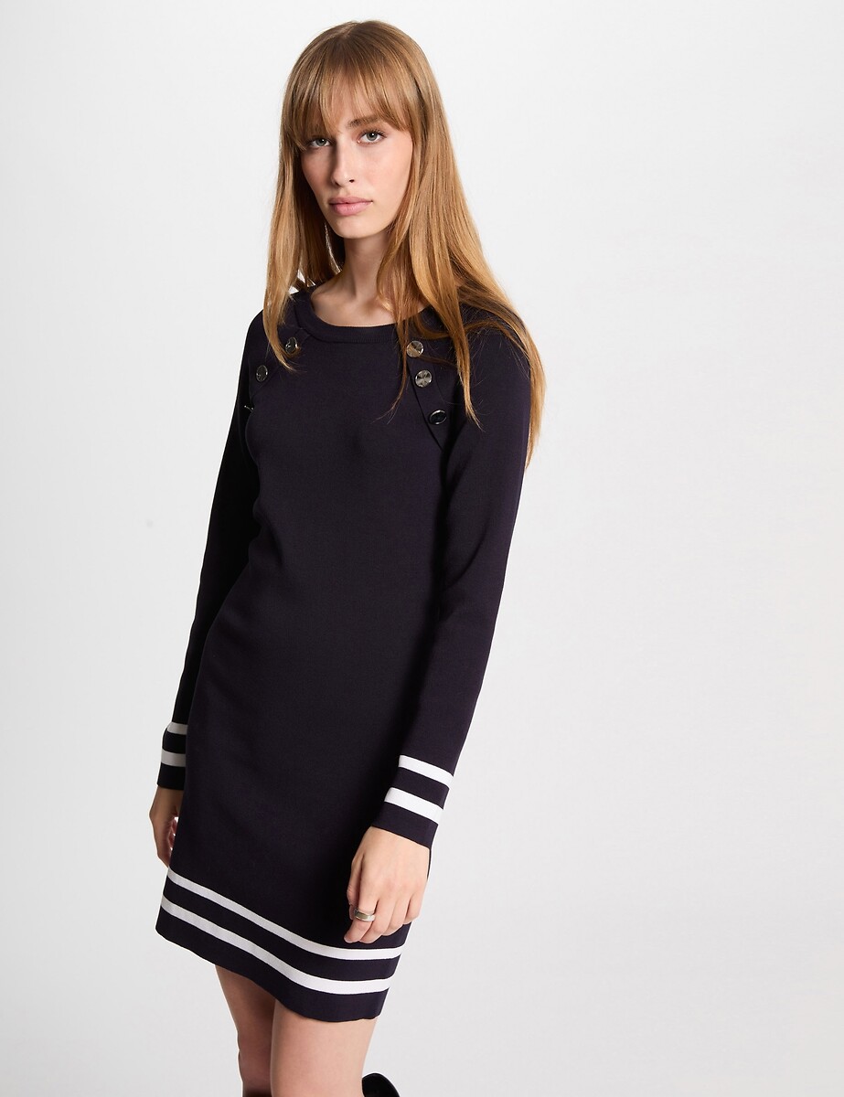 MORGAN<br>Vestido curto de malha ajustado