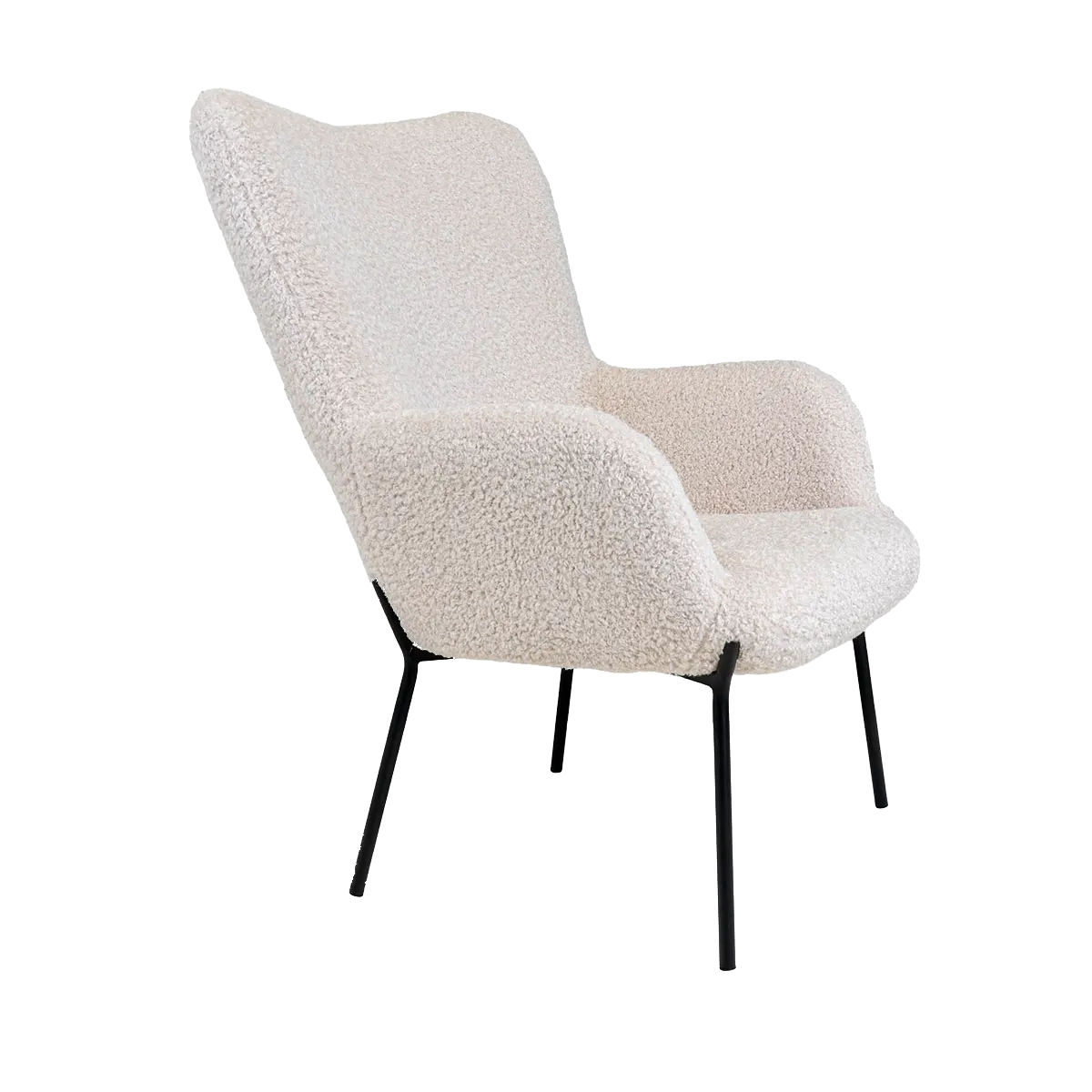 Artichok Rosemarie teddy fauteuil gebroken wit