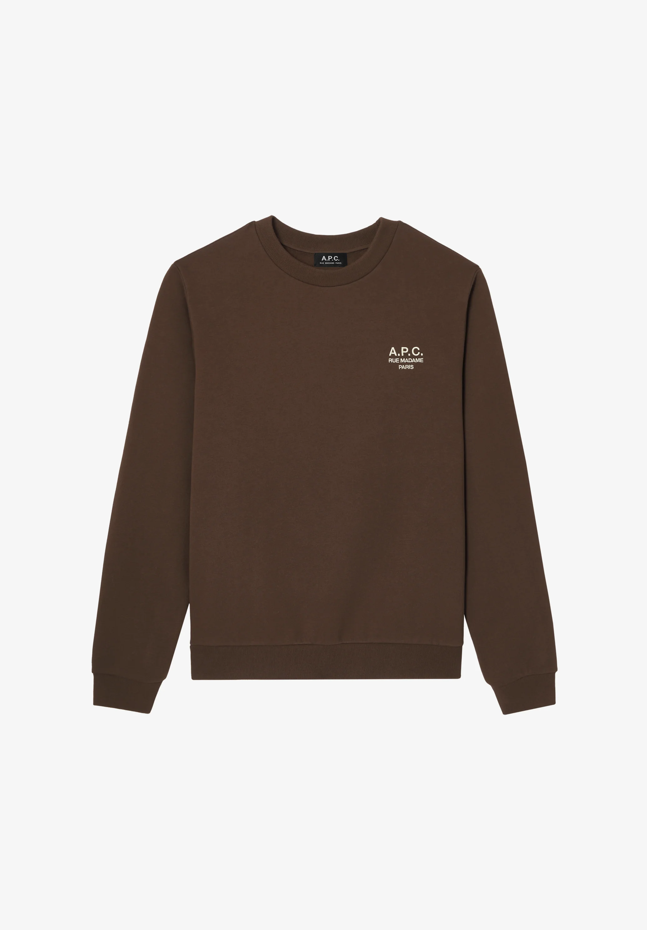 sweat standard rue madame - GOTS - Marron/ecru
