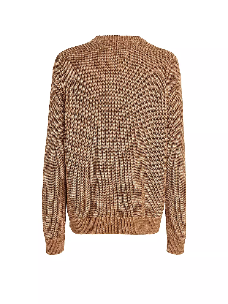 TOMMY JEANS Pullover hellbraun