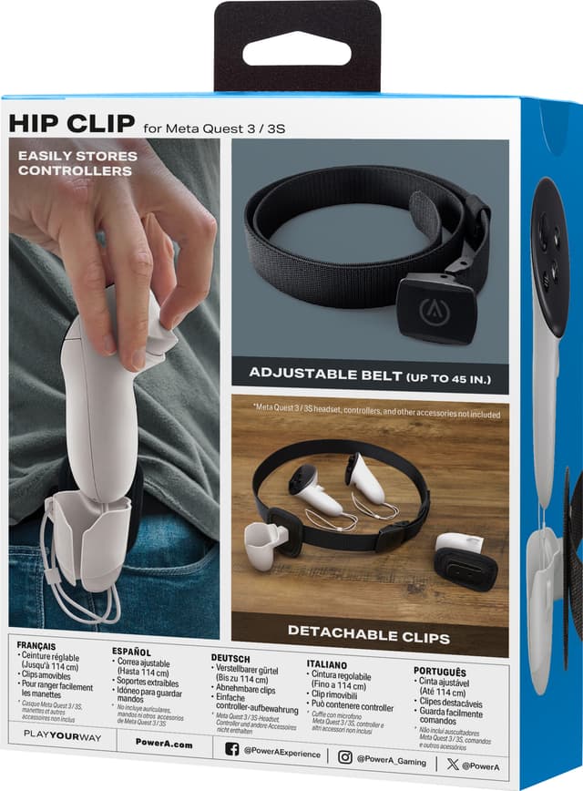 PowerA Meta Quest 3 / 3S hofteclip