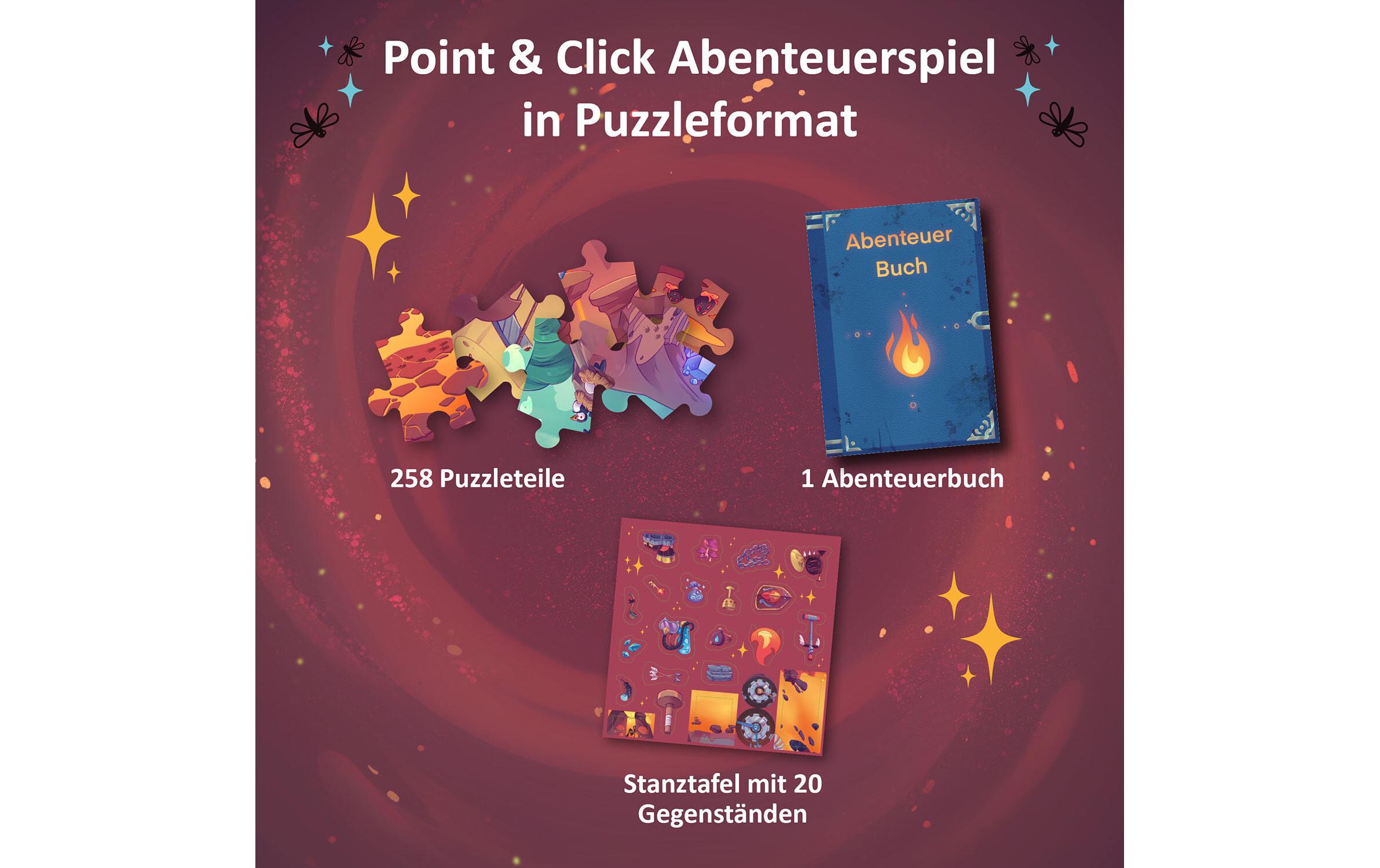 Adventure Puzzle In den Tiefen des VulkansInteraktives Puzzle-Spiel
