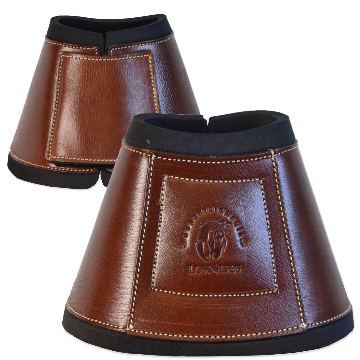 Sinos | Couro e Neoprene | Cor Conhaque | Equipamentos para Cavalos | Artigos de Selaria | Tradição Artesanal | Los Nietos
