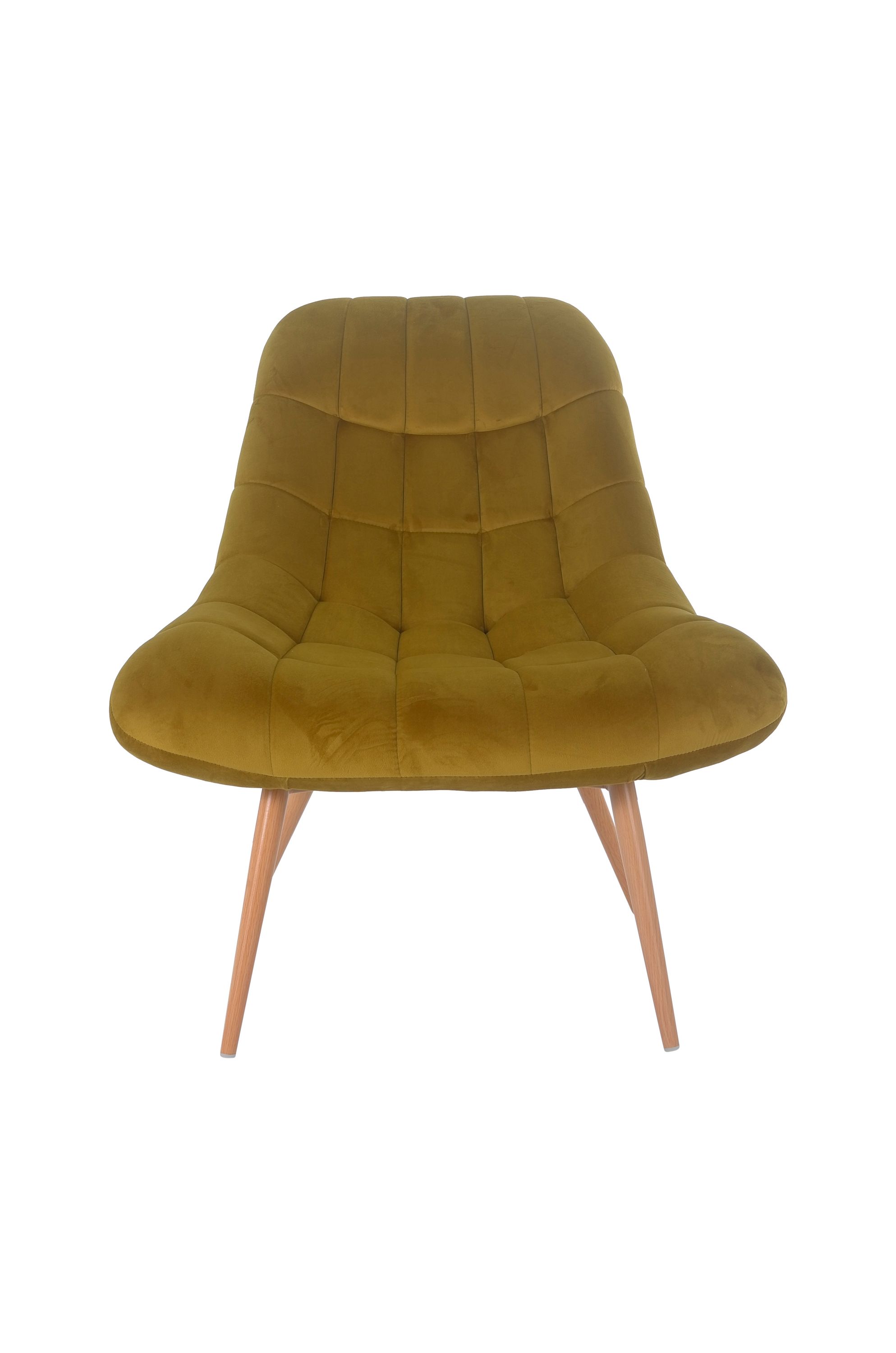 Sessel XXL Samt gelb Holzoptik Relaxsessel PolstersesselLoungesessel
