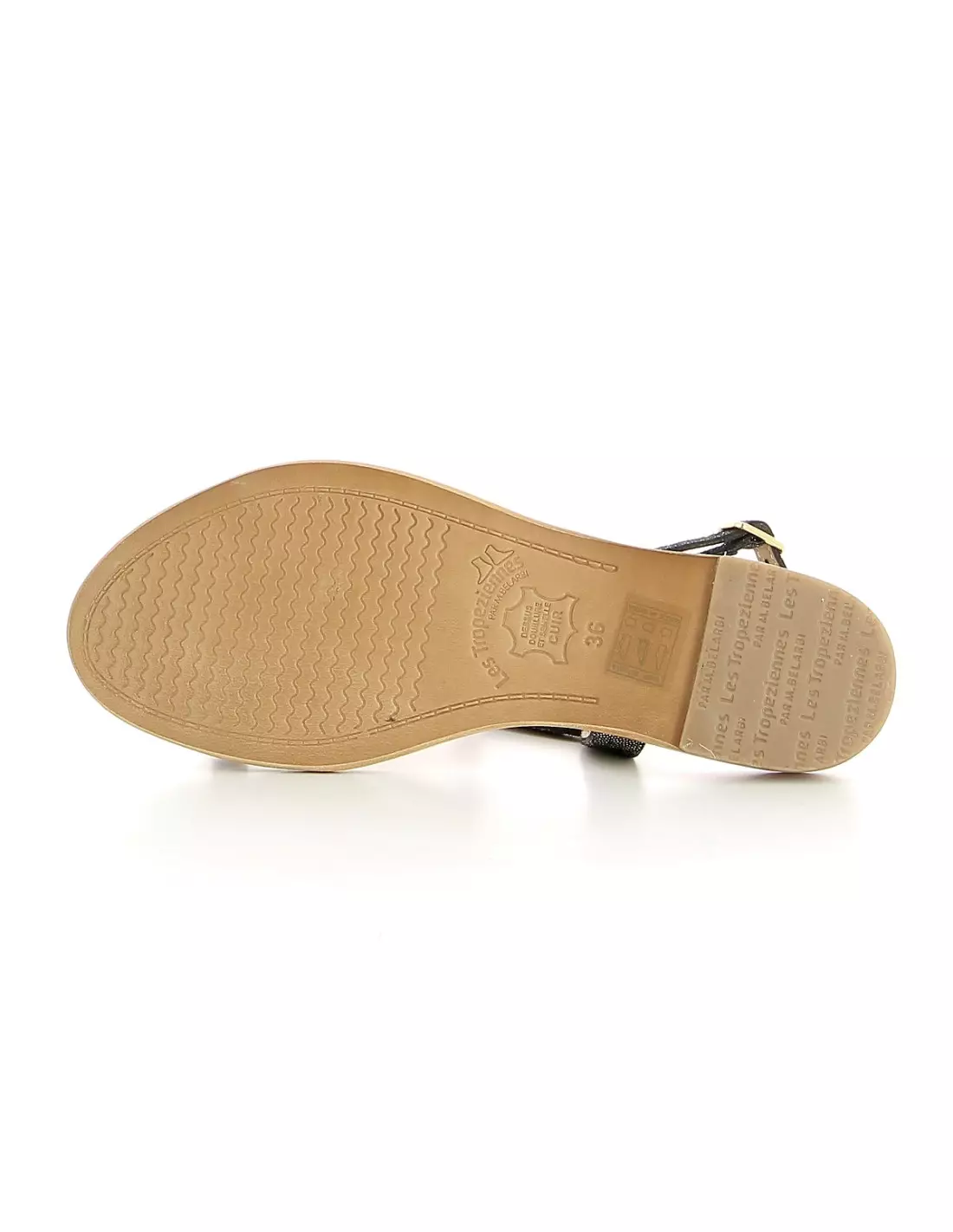 LES TROPEZIENNES DRES HAMAT NOIR IRISE - Sandales & nu-pieds Noiririse
