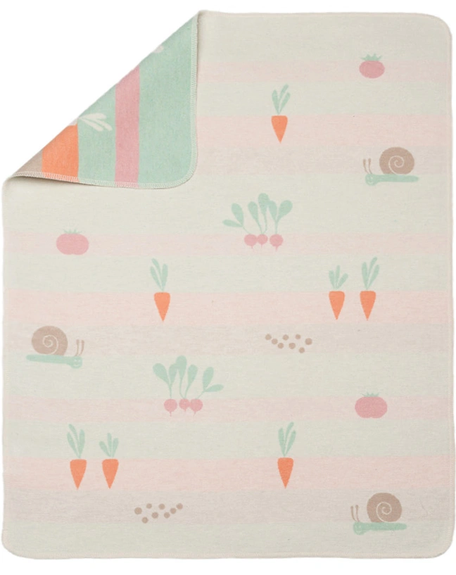 Babydecke JUWEL - GEMÜSE (70x90) in creme
