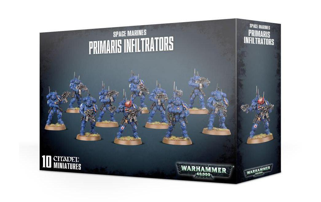 Figurenset Warhammer 40K Space Marines Primaris InfiltratorsBausatz für 10 Figuren