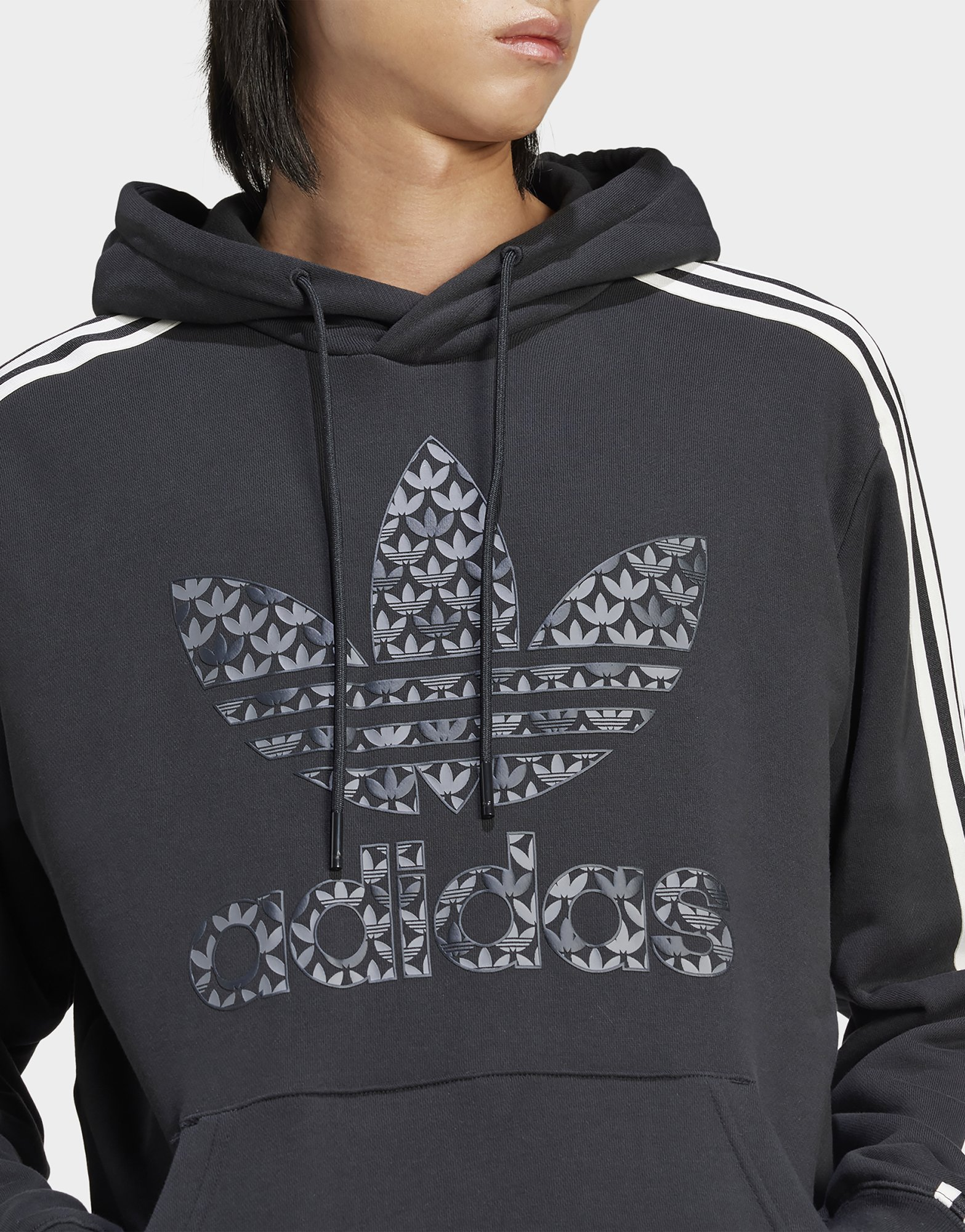 adidas Sweat-shirt à capuche mono graphique classique