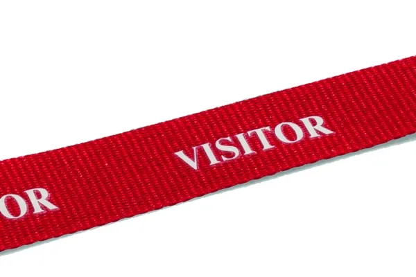 Tekstilhalsbånd Durable 20 VISITOR rød - (10 stk.)