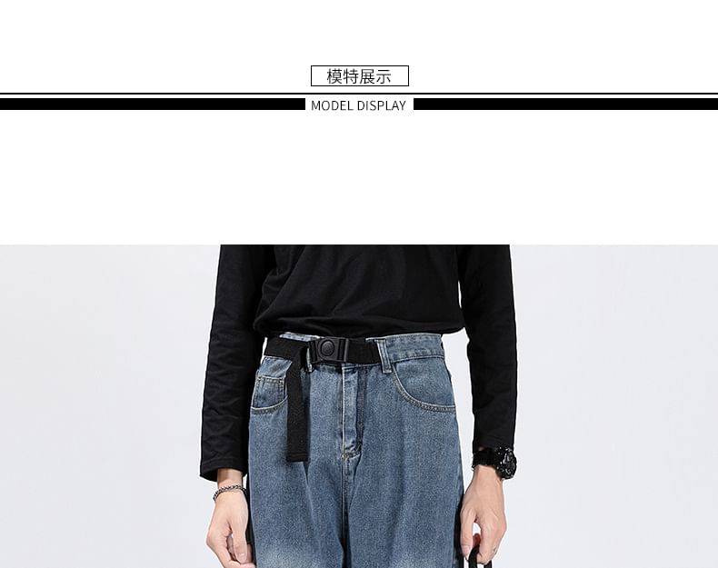 Hushgrain - Hoge taille gewassen cropped straight leg jeans
