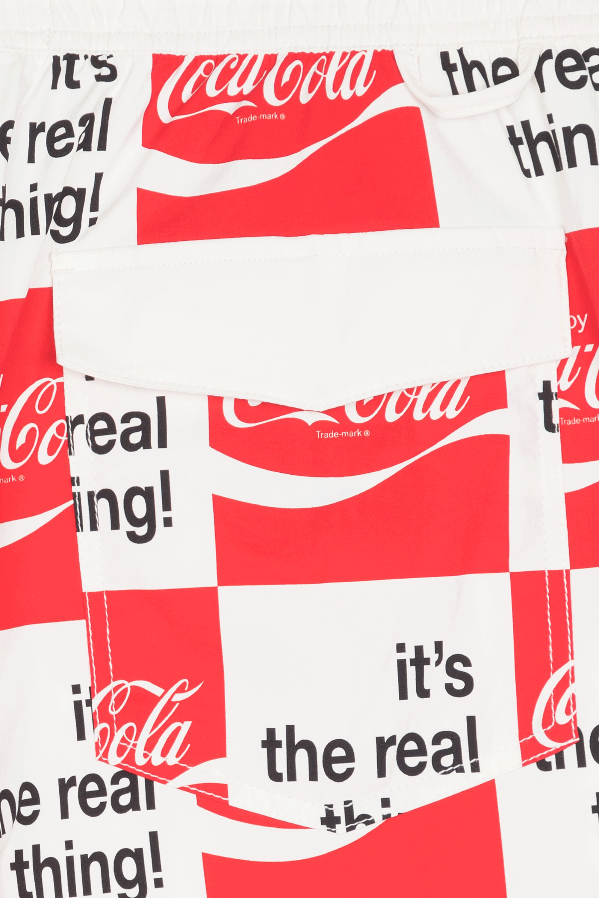BRIXTON Short de bain - Brixton x COCA COLA  VOYAGE Blanc