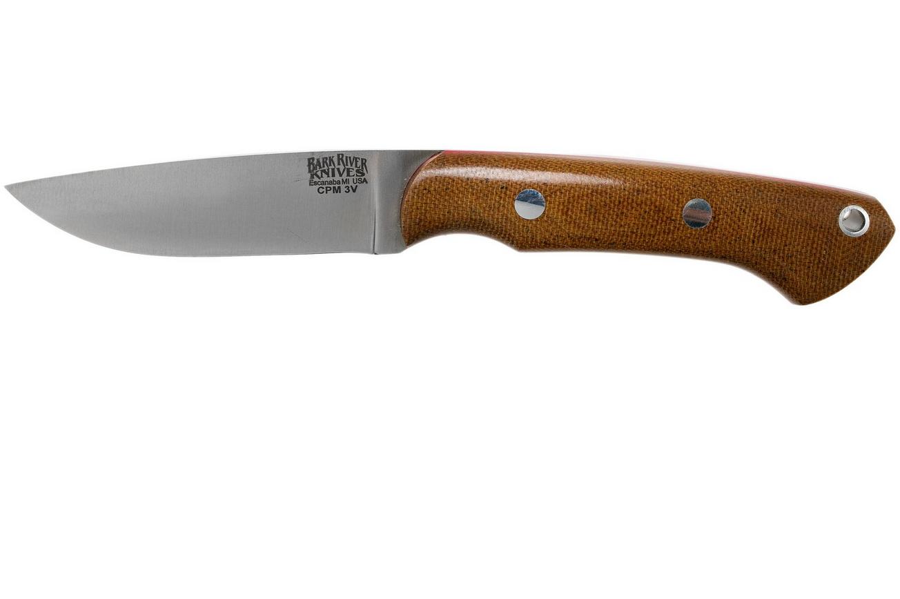 Bark River Featherweight Fox River CPM 3V Natural Canvas, Red liner jachtmes