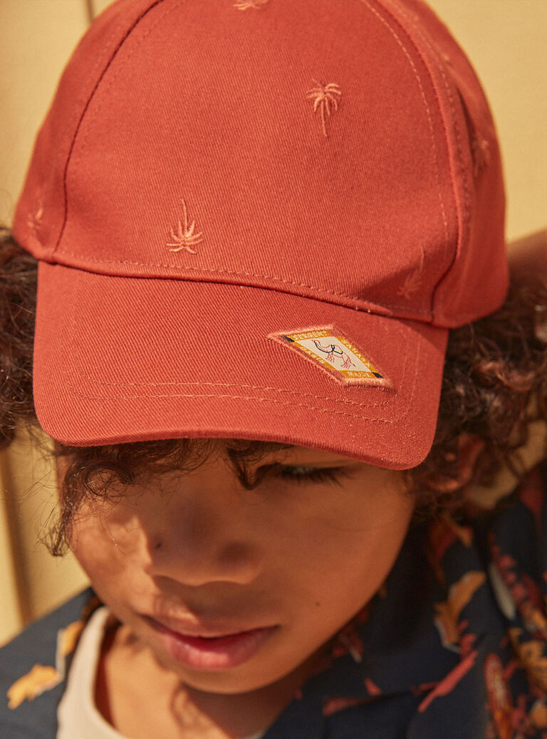 Casquette en twill roux