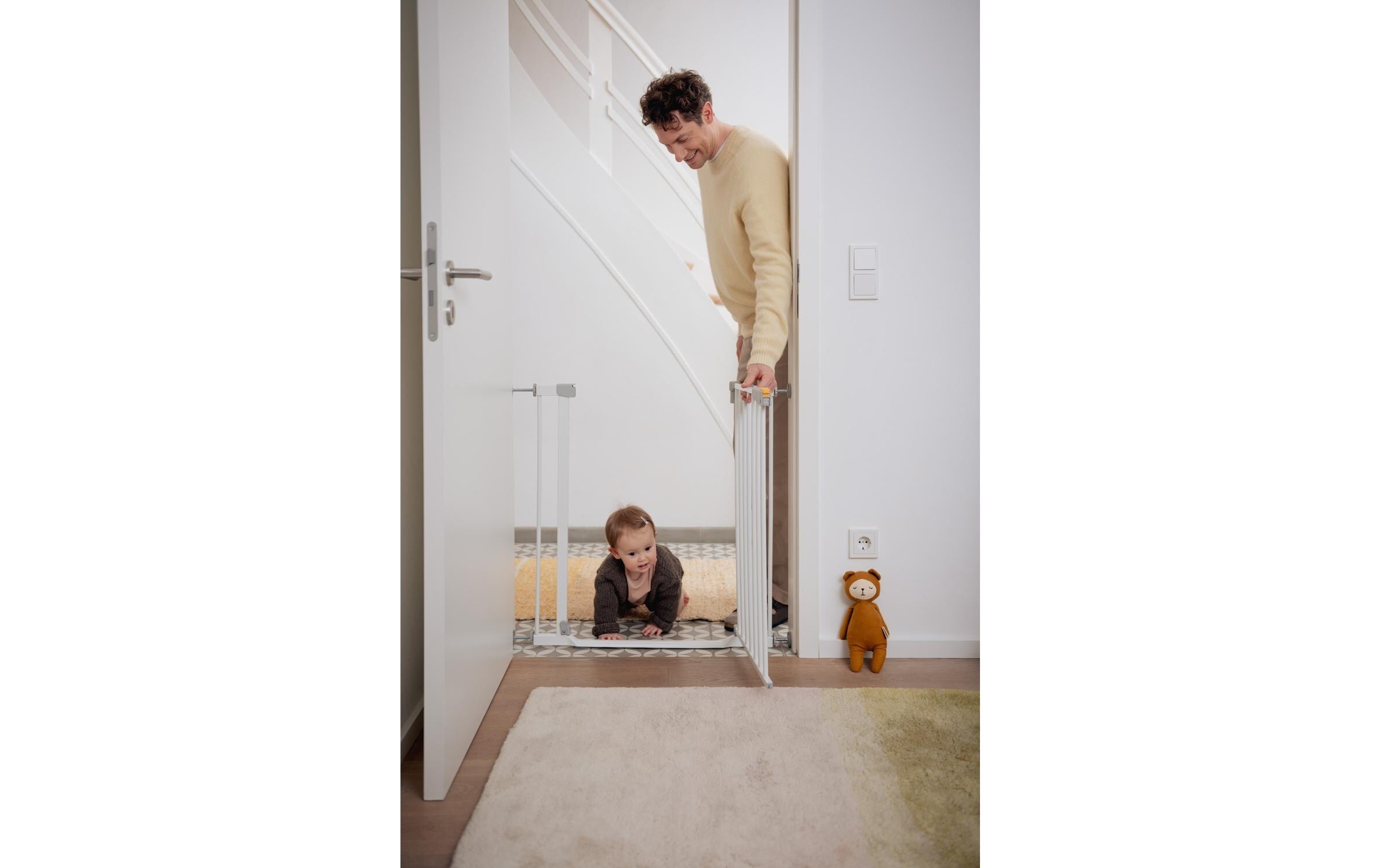 Hauck Türschutzgitter »Clear Step Autoclose 2 Weiss 75 cm - 80 cm« 1 Stk. tlg.