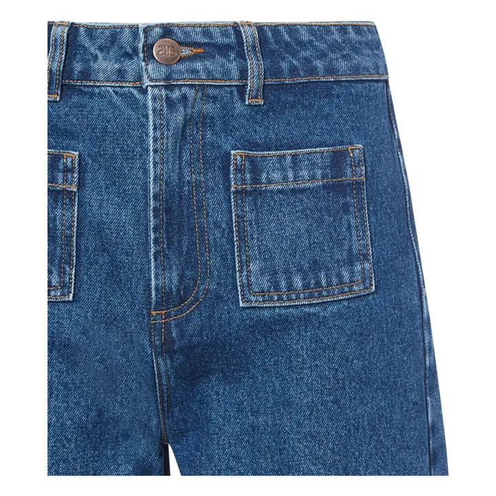 Alma Deia Jean Flare en Coton Bio | Denim brut