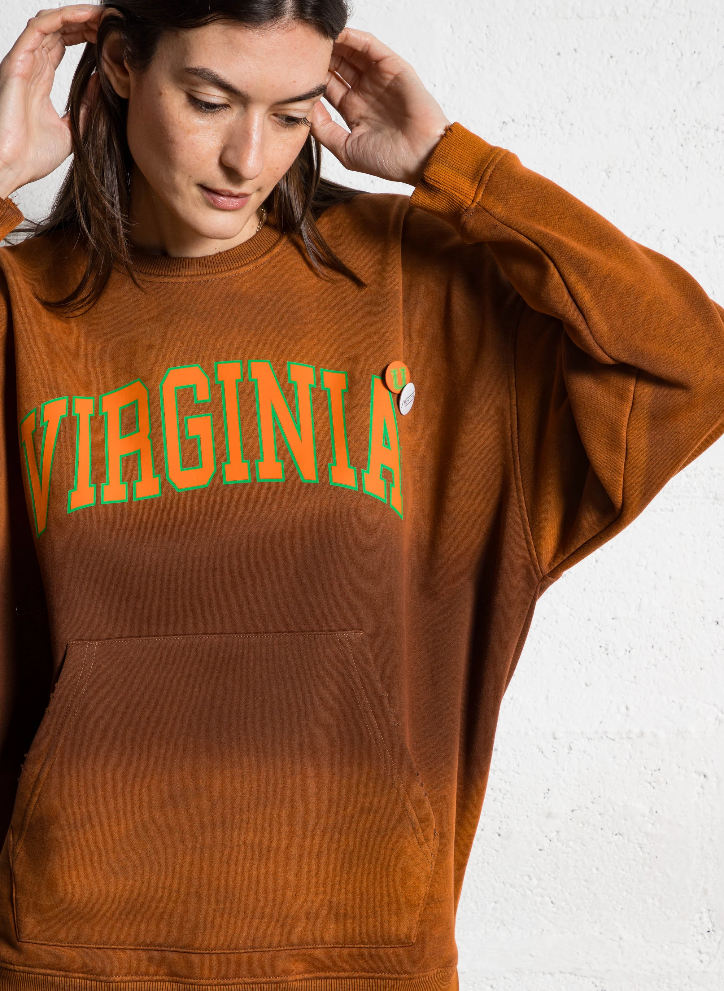 PIPER VIRGINIA - Sweat en coton mélangé | Marron