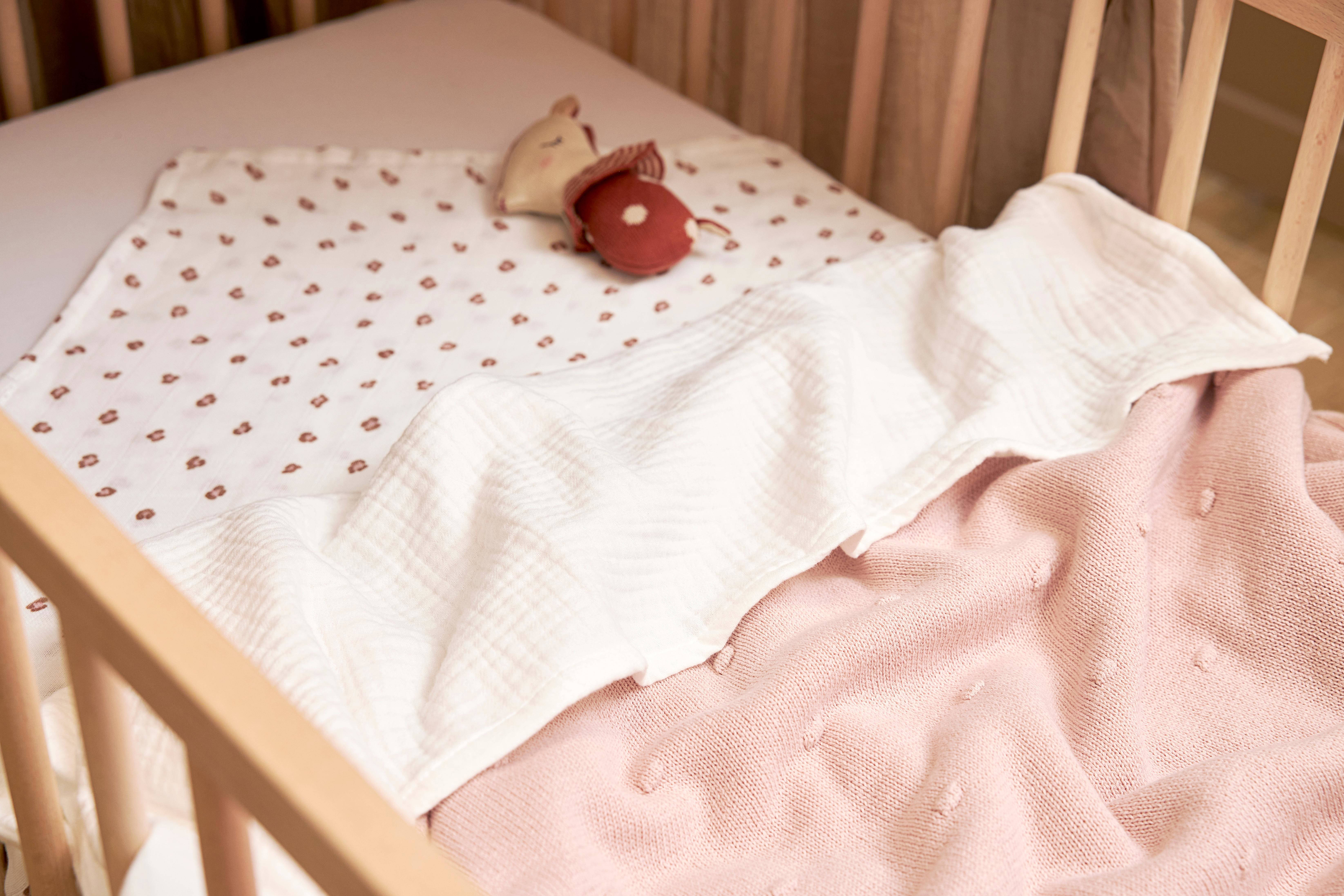Meyco hydrofiele baby ledikantlaken 100x150cm offwhite