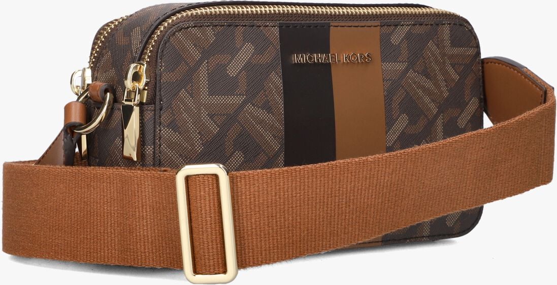 MICHAEL KORS cognac michael kors handtas sm dbl zp camra chn xbody