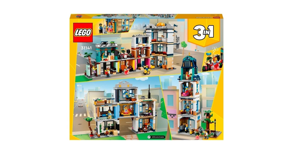LEGO Creator 3-in-1 - Hoofdstraat Constructiespeelgoed  (31141)