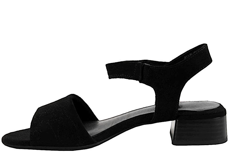 JANA SANDAL I SORTE GENBRUGSMATERIALER