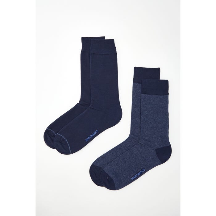 Marcmarcs-2-pack sokken micro strepen - MarcMarcs