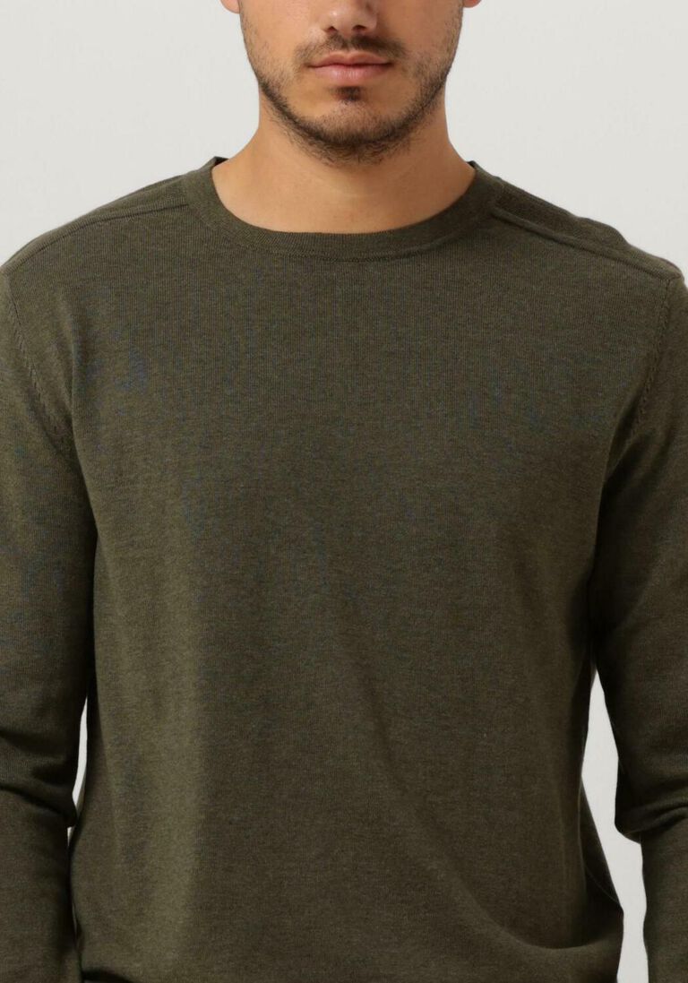 SELECTED HOMME groene selected homme trui slhberg crew neck b noos