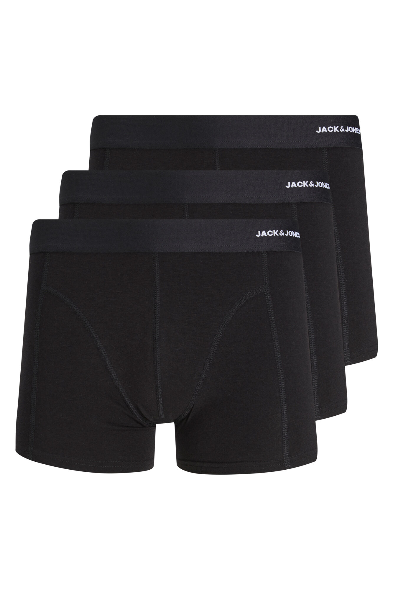 Pacote com 3 cuecas boxer com logotipo.