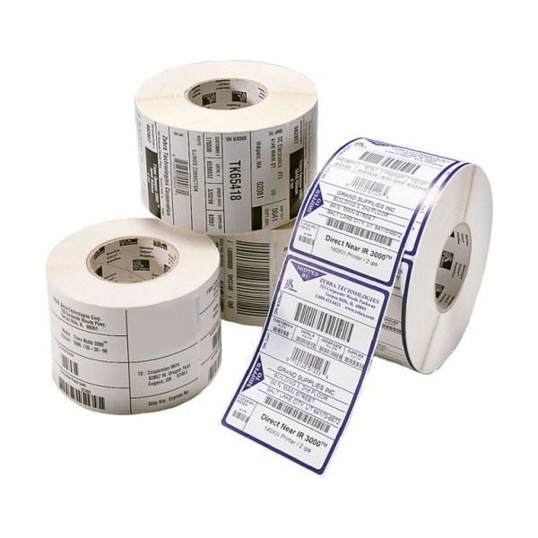 Etiquetas Compativeis ZEBRA 148.5mm x 35mm 800un Papel térmico Perfuradas Compatível