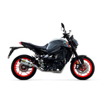 Silencieux Arrow THUNDER ALU EMBOUT CARBONE - Gris