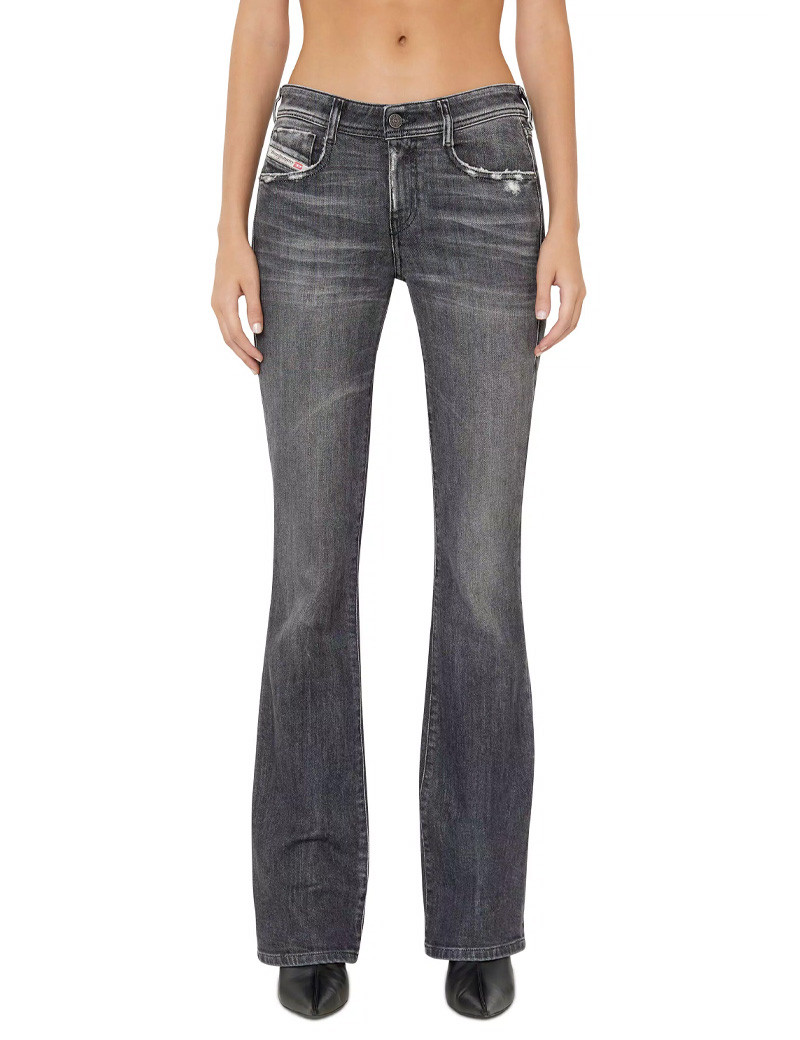DIESEL JEAN BOOTCUT GRIS FONCÉ FEMME D-EBBEY 9E46