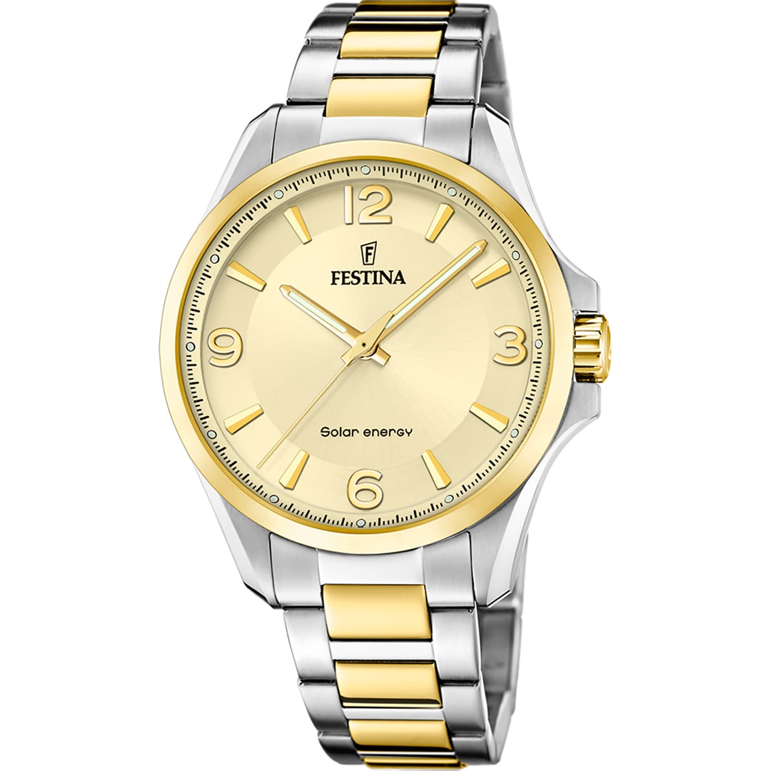 Festina Solar Energy Bicolor / Goldig 42mm